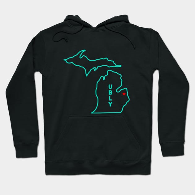 Ubly MI Hoodie by TorrezvilleTees